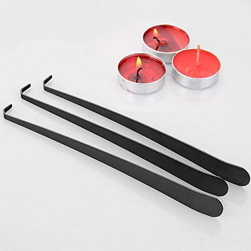 ExpensiveLight Apagavelas,Gancho de Vela de extintor de Vela Negro de Acero Inoxidable,Accesorios de Herramientas Especiales para extinción de Incendios de aromaterapia,Velas Segura Herramienta