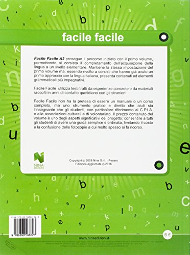 Facile facile. Italiano per studenti stranieri. A2 livello elementare