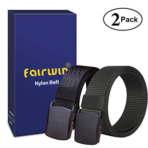 Fairwin Cinturón táctico de nailon para hombre con hebilla cincha estilo militar