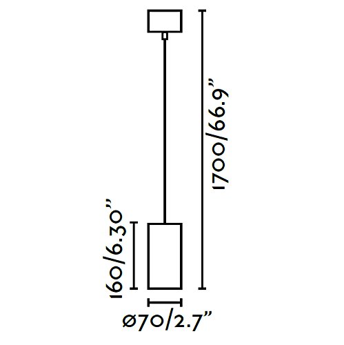 Faro Barcelona 64191 - NAN Colgante, 50W, aluminio, color blanco