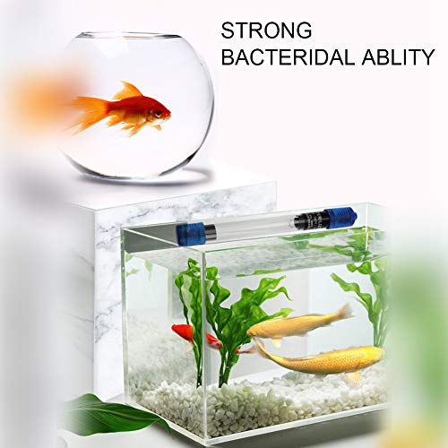 Fdit UV Lámpara de Tanque de Peces Lámpara Esterilizador Lámpara Luz para Tanque de Acuario lamparas UV para acuarios 220-240V UV de 5W 7W 9W 11W 13W(UV-13)