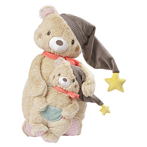 Fehn – Oso de peluche suave para agarrar, sentir y achuchar, para bebés y niños pequeños a partir de 0 meses multicolor Oso, Bruno