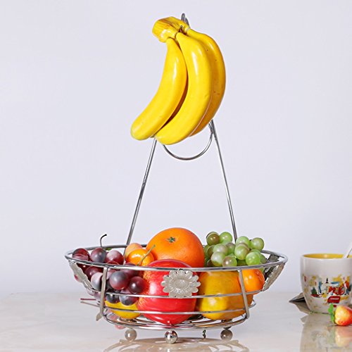 FENGRONG Plato de Frutas Banana con Marco De Plátano Cesta De Frutas Creativa Decoración De La Sala Plato De Frutas Cesta De Frutas Bandeja de Almacenamiento