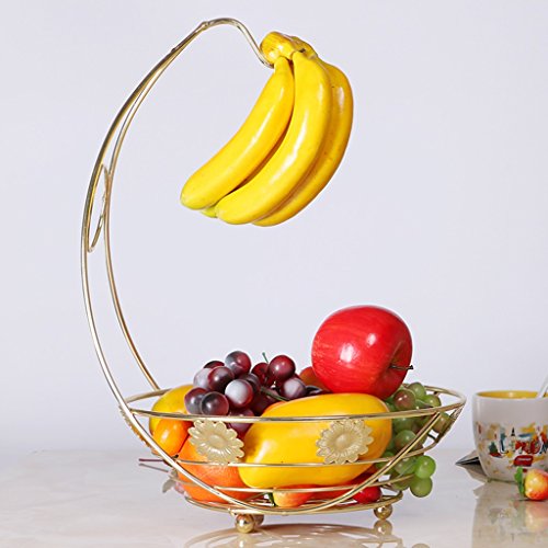 FENGRONG Plato de Frutas Banana con Marco De Plátano Cesta De Frutas Creativa Decoración De La Sala Plato De Frutas Cesta De Frutas Bandeja de Almacenamiento