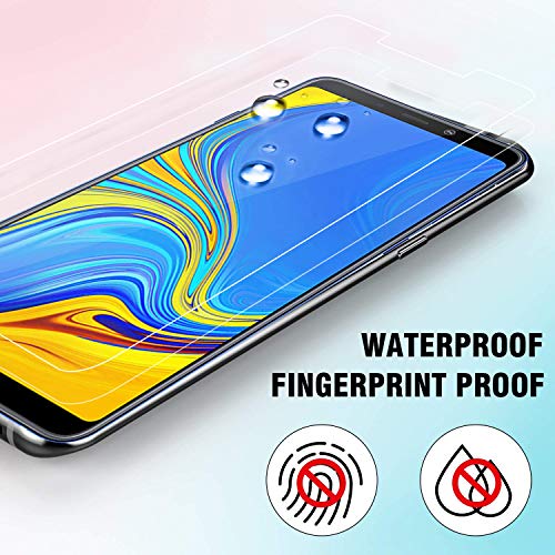 Ferilinso [3 Piezas Protector de Pantalla para Samsung Galaxy A9 2018, Cristal Templado Samsung Galaxy A9 2018 Vidrio Templado, [Compatible con la Funda][2.8d Borde Redondo] [Alta Definición]