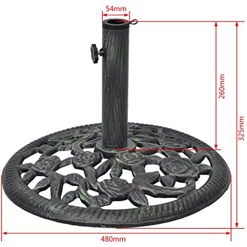 Festnight Base para Sombrilla Base de Parasol 12 kg