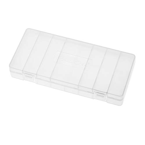 Festnight Palo Las Cajas de Baterías AA, Recipientes de Almacenamiento de Baterías de Plástico Transparente, Caja Duradera con Tapas Tienen Capacidad para 8 Baterías AA/AAA (1 pcs)