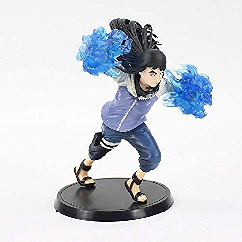 FFJD Anime Naruto Shippuden Hinata Hyuga Uzumaki Figura de Juguete Suave Entrepierna Doble león puños Hinata Modelo muñeca sin Caja-con Caja-con Caja