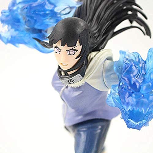 FFJD Anime Naruto Shippuden Hinata Hyuga Uzumaki Figura de Juguete Suave Entrepierna Doble león puños Hinata Modelo muñeca sin Caja-con Caja-con Caja