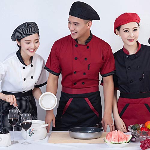 FHFF Gorro de cocinero Alto Qualitychef Sombreros Cafe Bar Camarero Restaurante Boina Cocina Ropa De Trabajo Tapas Para Hornear Hombres Mujeres Transpirable Un Tamaño Foto