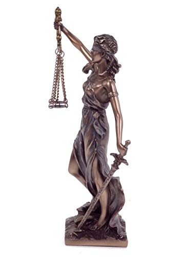 Figura de Justitia (bronce, 21 cm), diseño de dioses romanos