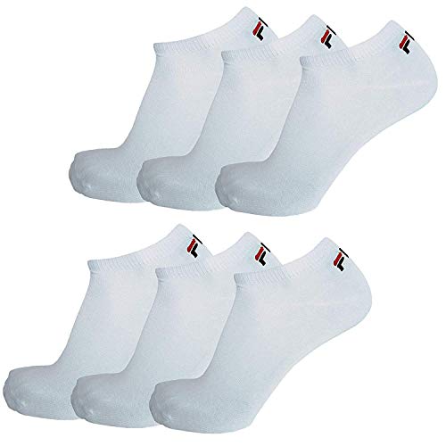 Fila - Calcetines cortos - para hombre - blanco, 43-46 (9-11 GB)