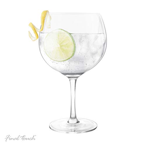 Final Touch Copa De Balon Gin & Tonic Copa de cóctel 800 ml / 27 floz | Copa de globo grande G&T