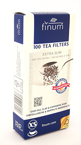 Finum - Filtros de papel para infusiones, tamaño XS, 100 unidades