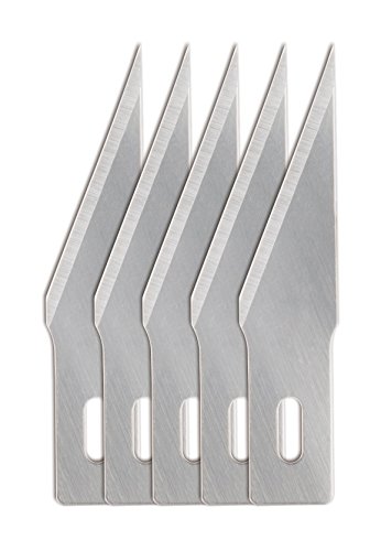 Fiskars Cuchilla N°2 de Precisión (x5), Cuchillas de repuesto para Fiskars Mini Cúter de precisión, Acero de calidad, Plata, 1024401