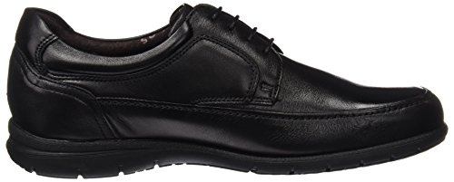 Fluchos Luca, Zapatos de Cordones Derby para Hombre, Negro (Negro 000), 43 EU