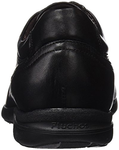 Fluchos Luca, Zapatos de Cordones Derby para Hombre, Negro (Negro 000), 43 EU