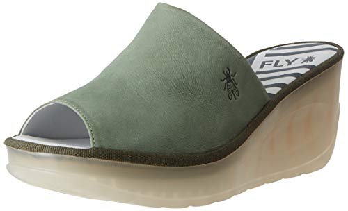 FLY London Jamb864fly, Mules para Mujer, Verde (Jade Green 015), 36 EU