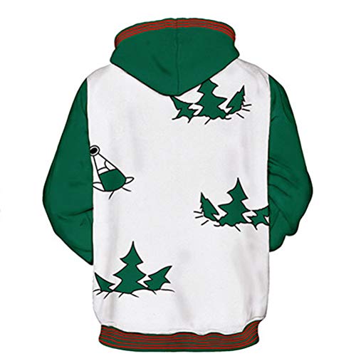 FLYWM,Sudadera Estampadas Navideños Hombre Christmas Unisex,XXL/XXXL