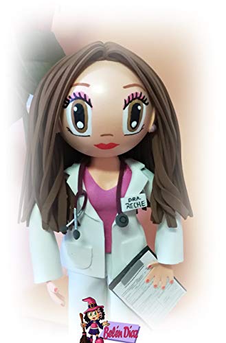 Fofucha doctora personalizada muñeca hecha a mano