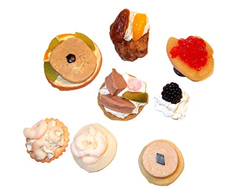 FOOD Imanes Buffet Juego de 6 piezas – Regalos magnética, Idea Decorativa, alimentos magnético, antiadherente magnético, regalo Artículo