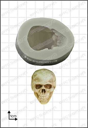 FPC Sugarcraft Molde de Silicona 3D de Calavera Molde de Resina, Molde de Cera, Molde de jabón, Molde de fimo, Molde para Manualidades