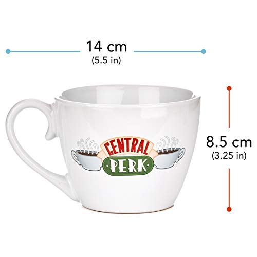 Friends Central Perk - Taza de café y té (cerámica, 296 ml)