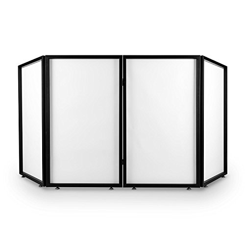 FrontStage Facade 4 Cabina metálica para DJ (4 Paneles traslúcidos, 2 módulos, transportable, 23 kg, 120 cm de Altura, bisagras metálicas, 4 pies de Rosca)