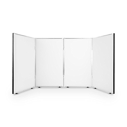 FrontStage Facade 4 Cabina metálica para DJ (4 Paneles traslúcidos, 2 módulos, transportable, 23 kg, 120 cm de Altura, bisagras metálicas, 4 pies de Rosca)