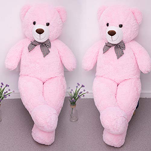 FSN Oso de Peluche Gigante Grande Teddy, 120cm Juguete de Peluche Osito Suave y Cariñoso Niños y Adultos Rosado