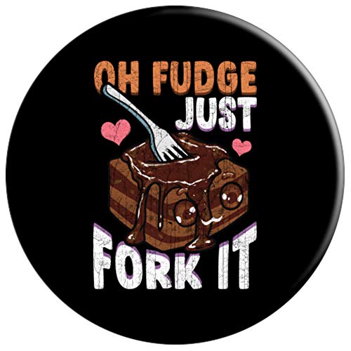 Fudge Pun Humor de postre divertido PopSockets Agarre y Soporte para Teléfonos y Tabletas