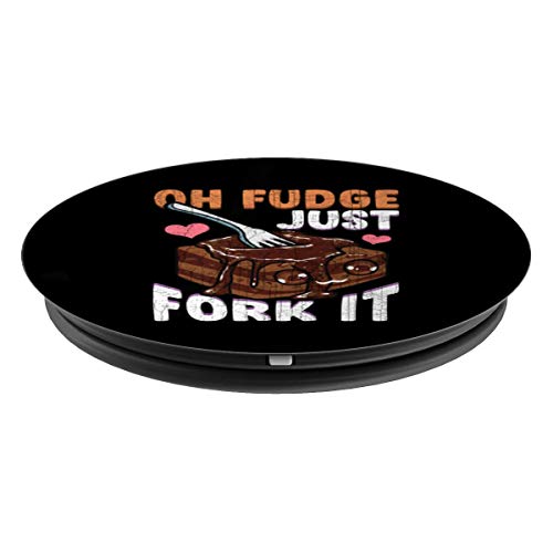 Fudge Pun Humor de postre divertido PopSockets Agarre y Soporte para Teléfonos y Tabletas