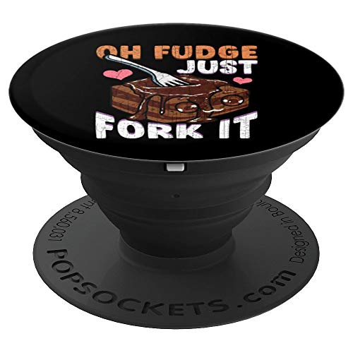 Fudge Pun Humor de postre divertido PopSockets Agarre y Soporte para Teléfonos y Tabletas