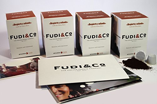 Fudi&Co - DESPIERTO Y SOÑANDO - Café de especialidad de Costa Rica - 4 Paquetes de 10 Cápsulas c/u Compatibles Nespresso ® - 100% Compostable