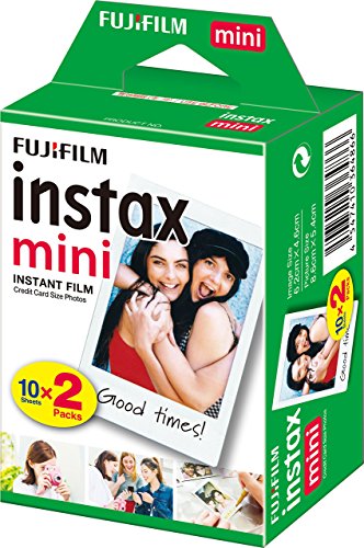 Fujifilm Instax Mini Brillo - Pack de 30 películas fotográficas Instantáneas (3 x10 hojas), color blanco