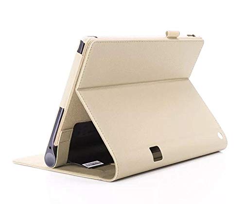 Funda de Cuero Flip Stand Lenovo Yoga Tab3 Tab 3 Plus YT-X703F / Yoga3 Pro X90F / L Cubierta de Tableta de 10.1 Pulgadas-Oro