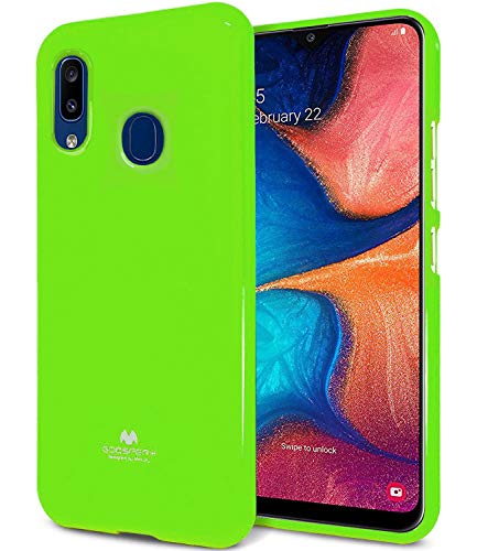 Funda Galaxy A20e, Antideslizante [Delgada Flexible]Gelatina de Perla Carcasa[Perfect Fit][Ligero TPU ]Tapa de Parachoques Premium para Samsung (A20 E, Verde)