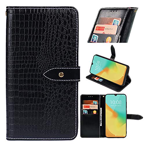 Funda para TP-Link Neffos C9s Funda de Cuero Premium para Billetera [Ranuras para Tarjetas] [Pata de Cabra] [Hebilla Magnética] Carcasa para TP-Link Neffos C9s Smartphone(Negro)