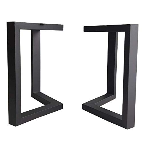 Furniture legs HUILIZ Las Patas De La Mesa De Hierro Forjado De Bricolaje （2 Juegos）, 50 * 45 Cm, Pueden Soportar 800 Kg, Adecuadas para Patas De Muebles Modernos Industriales, Patas De Barra