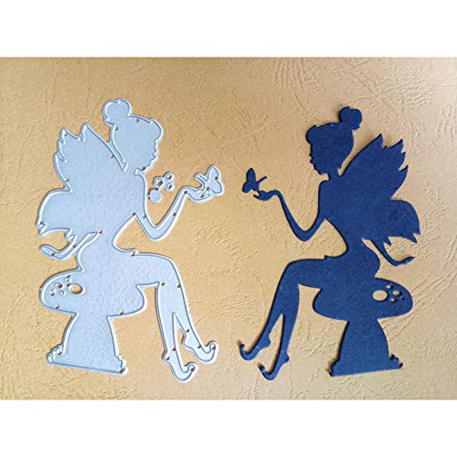 FVTY Molde Mariposa Marco de Hadas Troqueles de Corte de Metal para DIY Scrapbooking Papel Artesanal Tarjetas Decorativas en Relieve Muere