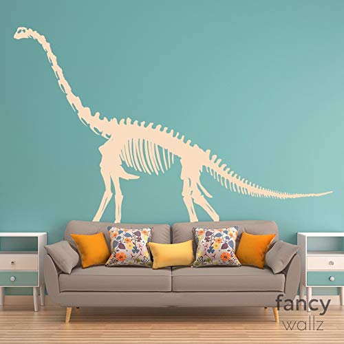 FXBSZ Pegatina de vinilo fósil de dinosaurio personalizable Pegatina de pared de fósil de dinosaurio dormitorio pegatina de decoración de fósiles de dinosaurio pegatina de moda Verde claro 90cm x 57cm