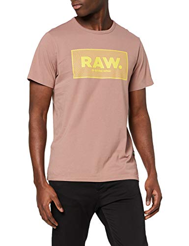 G-STAR RAW Boxed Straight Fit Camiseta, Braun (Chocolate Berry 336-b113), M para Hombre