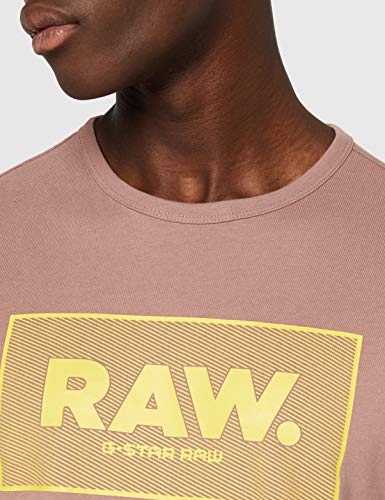 G-STAR RAW Boxed Straight Fit Camiseta, Braun (Chocolate Berry 336-b113), M para Hombre