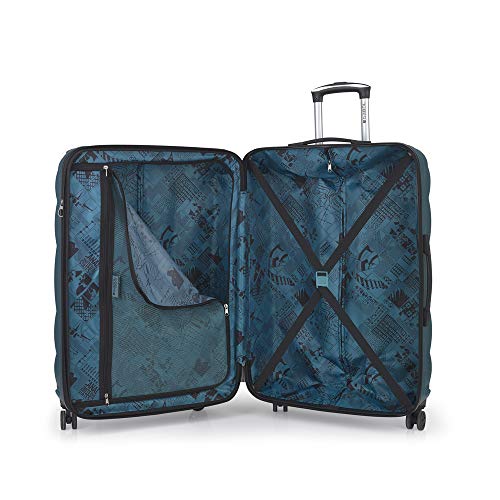 Gabol - London | Maleta de Viaje Grande Dura de 51 x 77 x 31 cm con Capacidad para 115 L de Color Turquesa