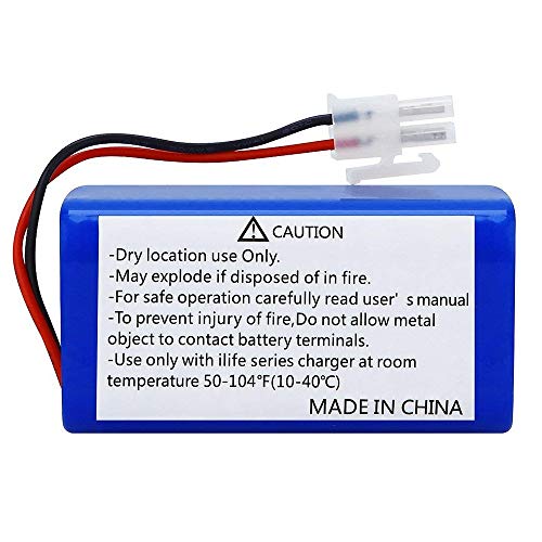 Gaoominy 14.8V 2800Mah Batería de Repuesto para Robot Aspiradora Ilife A4 A4S A6 V7