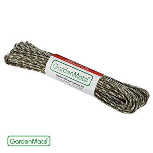 GardenMate Cuerda de Nailon para Exteriores Paracord 550 Profesional I I 31 m Longitud 4 mm Grosor I Cuerda con Revestimiento y núcleo de 7 Hilos de Nailon Resistentes al desgarro