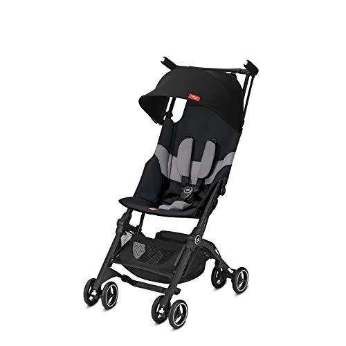 Gb Gold Pockit + All-Terrain 619000215 Silla de Paseo, 6 meses hasta 22 kg (Aprox. 4 Años), Negro (Velvet Black 2019)