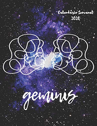 Geminis: Calendario Semanal 2020 | Enero a Diciembre | El regalo perfecto para tu Geminis favorito | Calendario, agenda, organizador, libreta, diario ... Signo del Zodiaco Horoscopo en Constelación