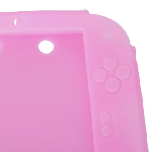 Genérico Funda Cáscara Caso Cubierta Protector Suave Silicona Para Nintendo 2DS ---Rosado