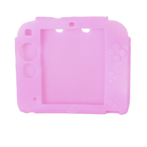 Genérico Funda Cáscara Caso Cubierta Protector Suave Silicona Para Nintendo 2DS ---Rosado